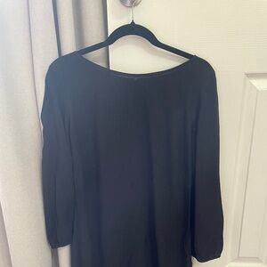 Black casual mini dress